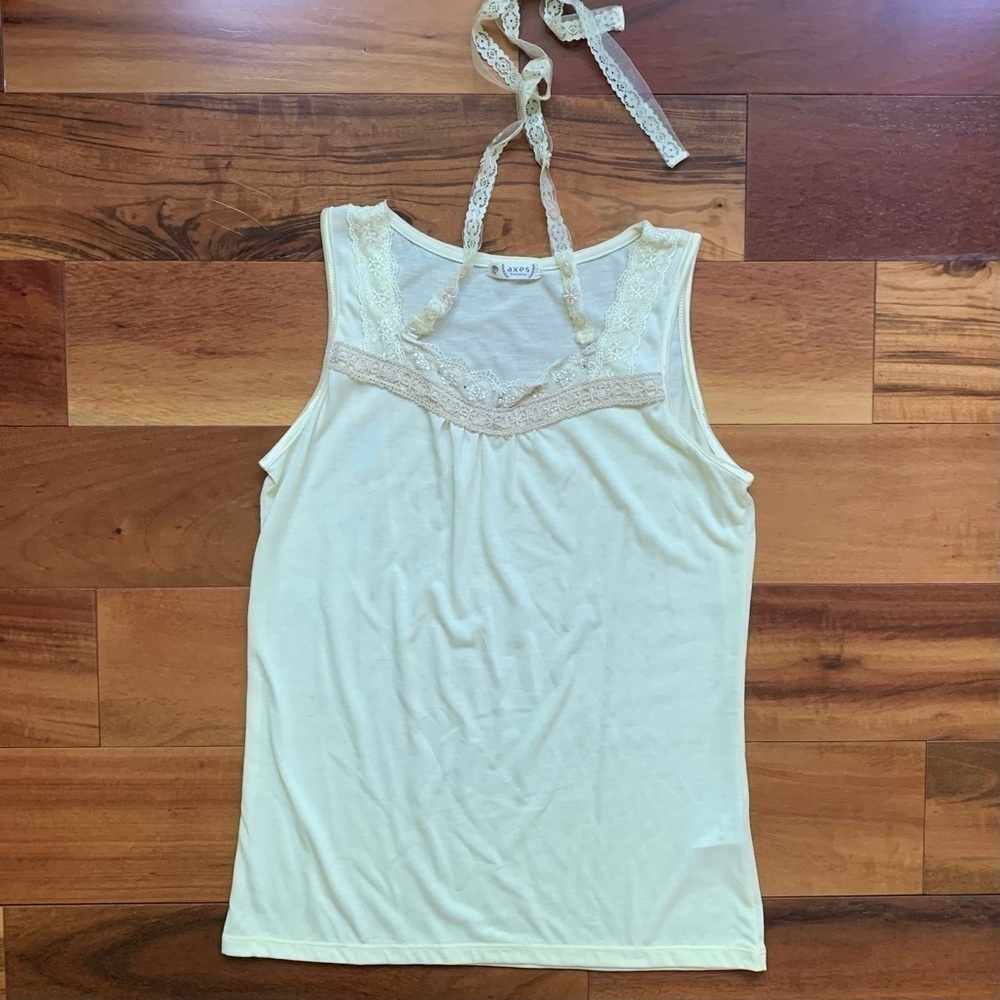 axes femme Camisole Lace Halter Top